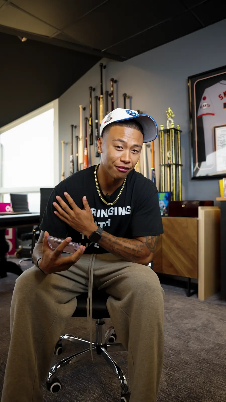 Kam inside the Zilla Breaks studio